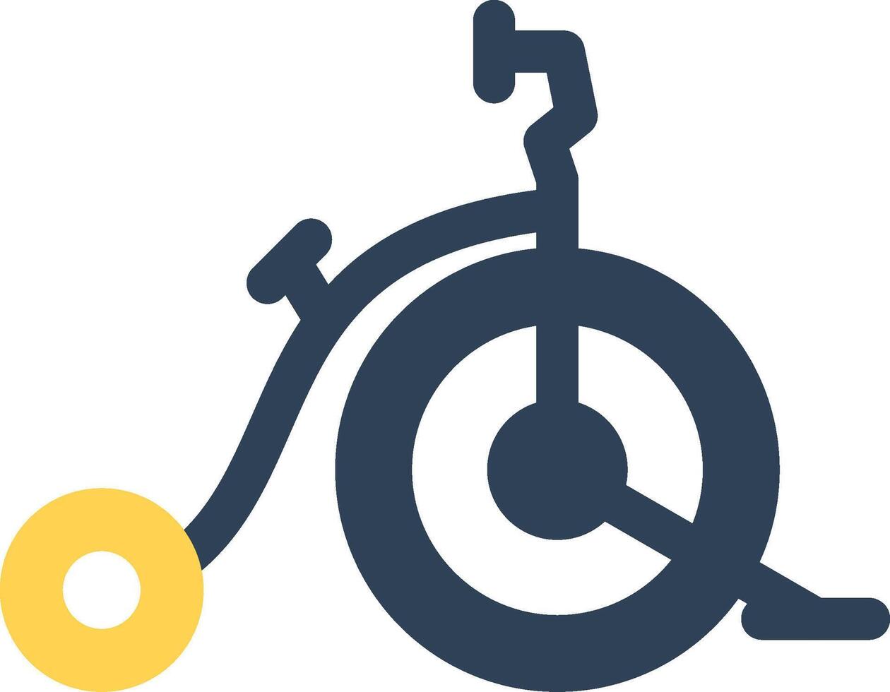 diseño de icono creativo de bicicleta de circo vector