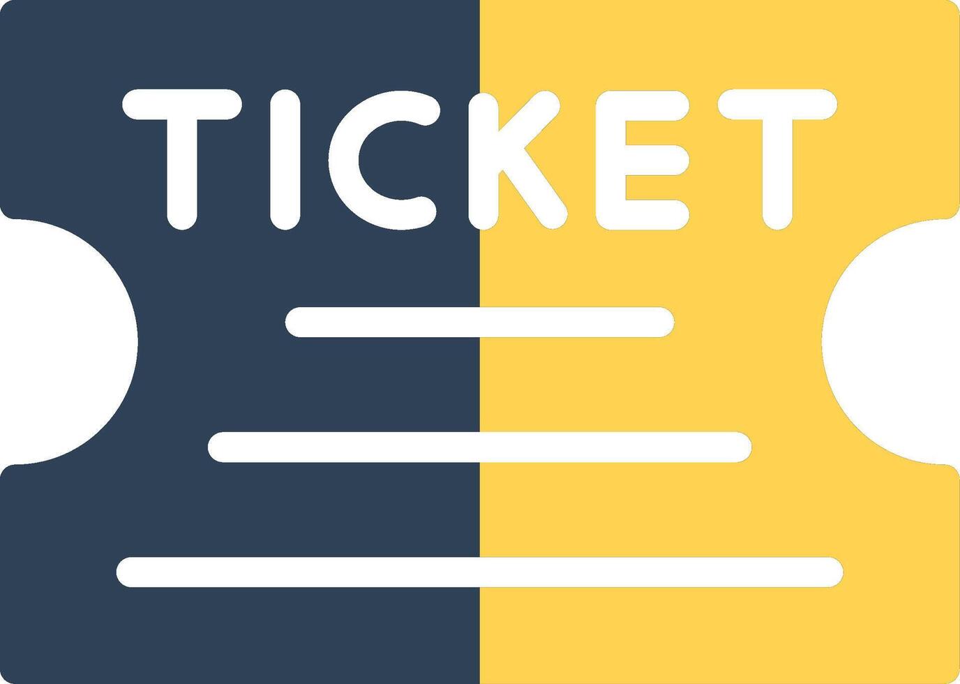 Ticket Creative Icon Design vector