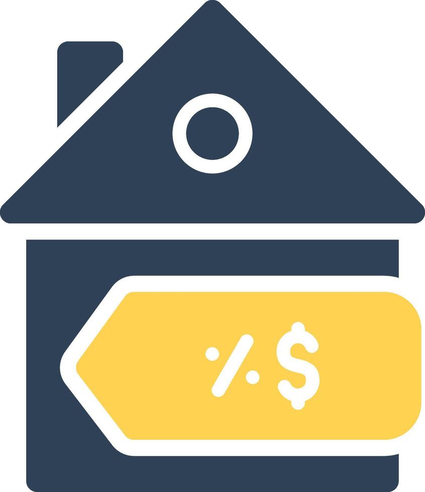 House Sale Creative Icon Design vector