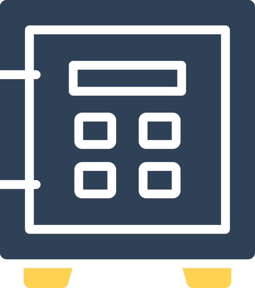 Safe Lock Creative Icon Design vector