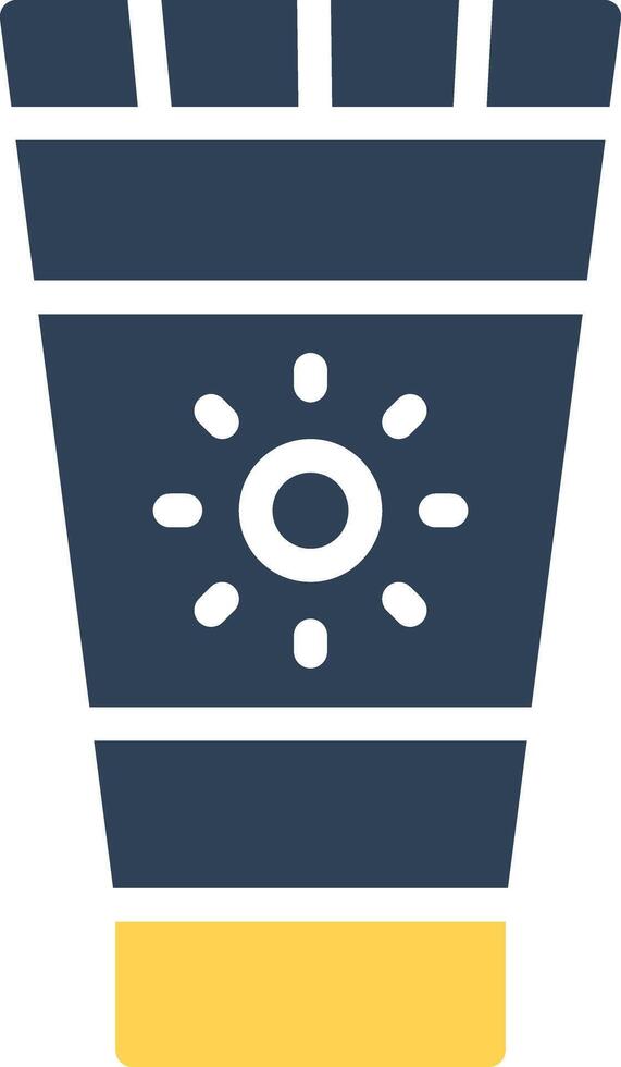 Sunscreen Creative Icon Design vector