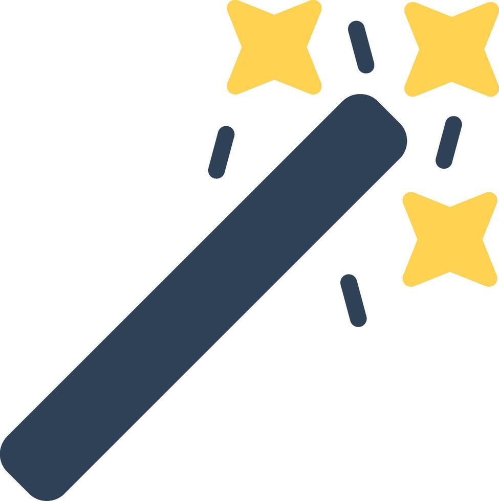 Magic Wand Creative Icon Design vector