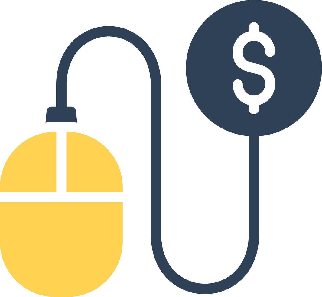Pay Per Click Creative Icon Design vector