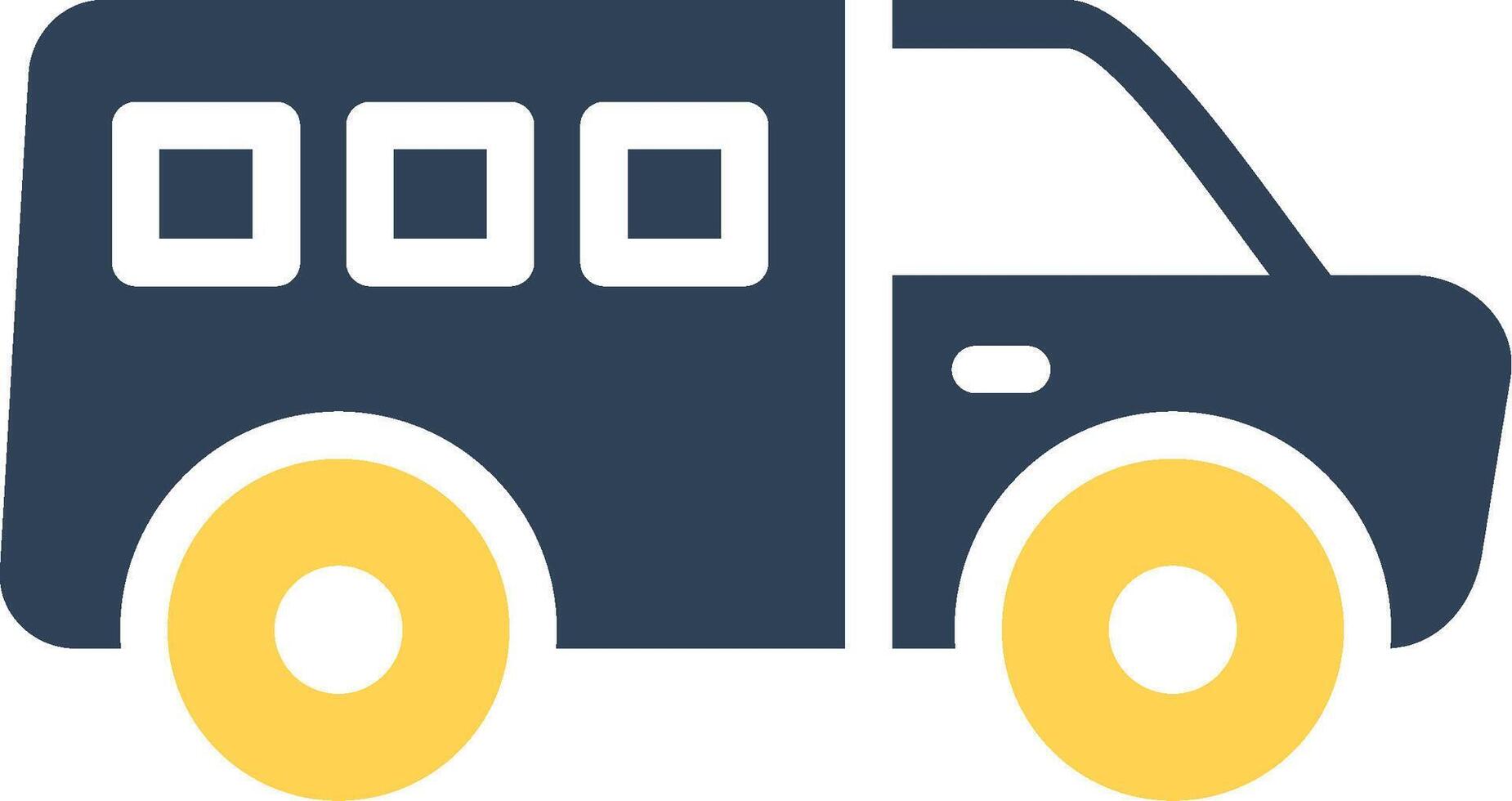 Minivan Creative Icon Design vector