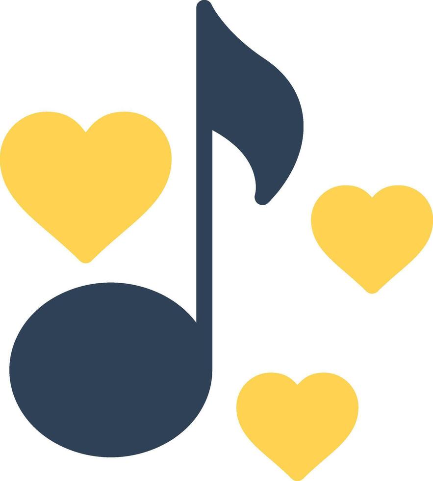 Love Song Creative Icon Design vector