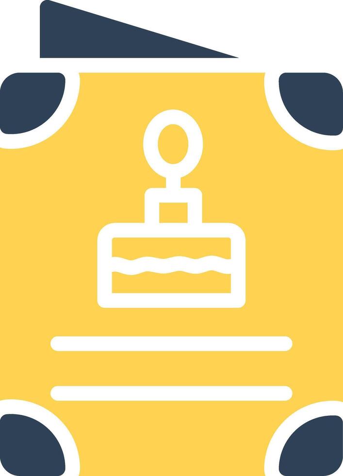 glyph Two Color Design vector