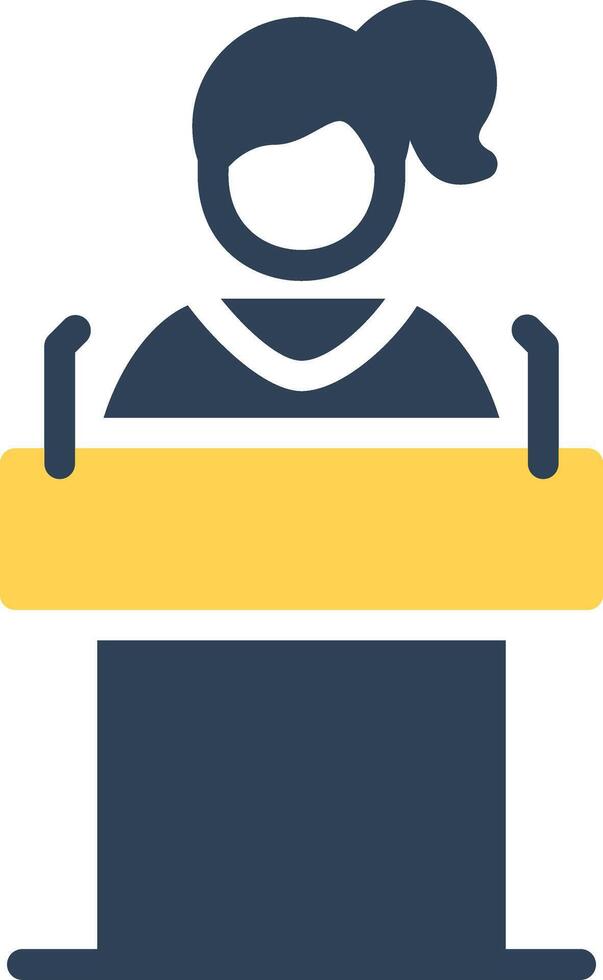 Politician Creative Icon Design vector