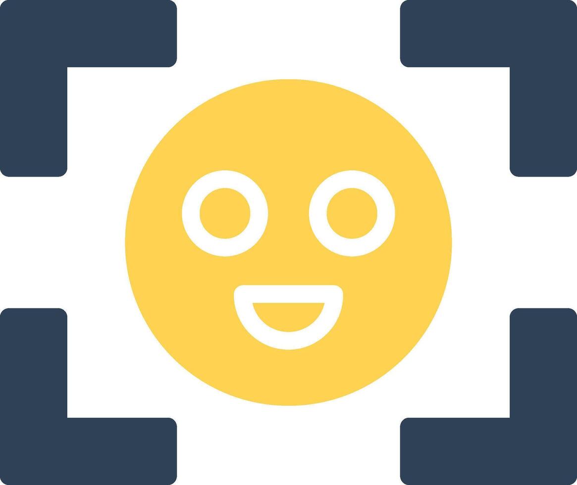 Face Detection Creative Icon Design vector