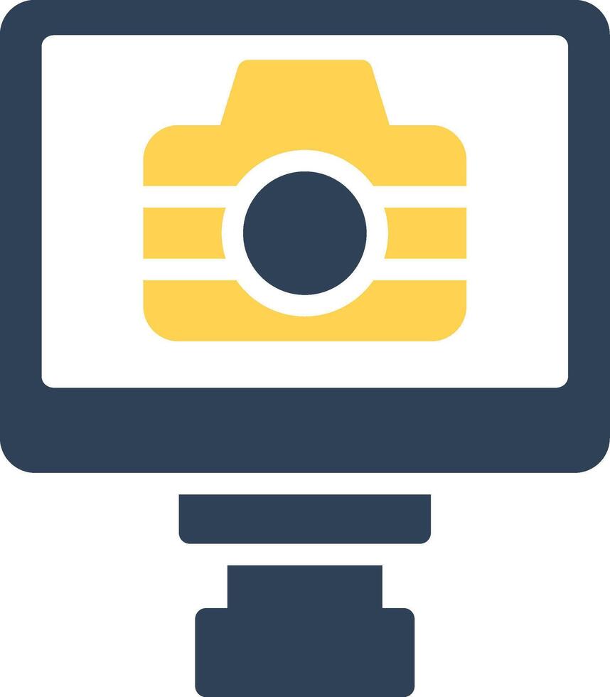Lcd Camera Creative Icon Design vector