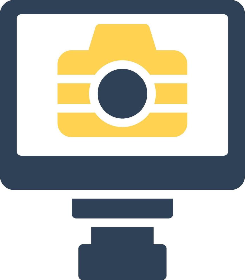 Lcd Camera Creative Icon Design vector