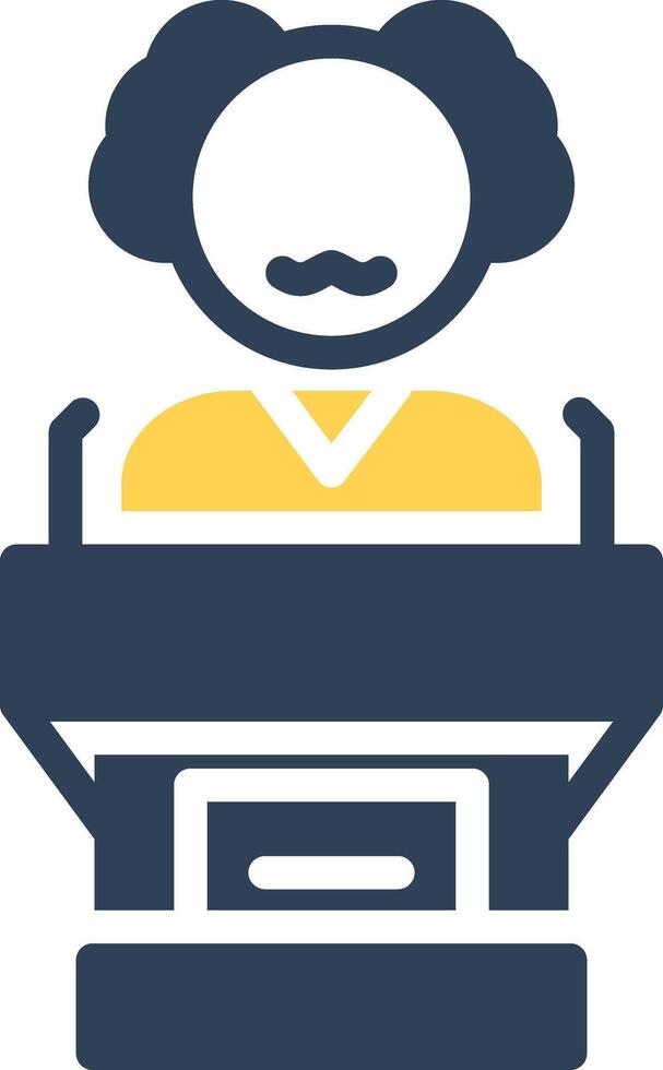 Politician Creative Icon Design vector