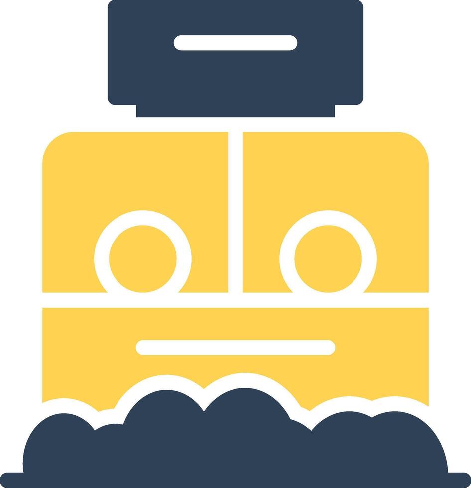 Ticket Box Creative Icon Design vector