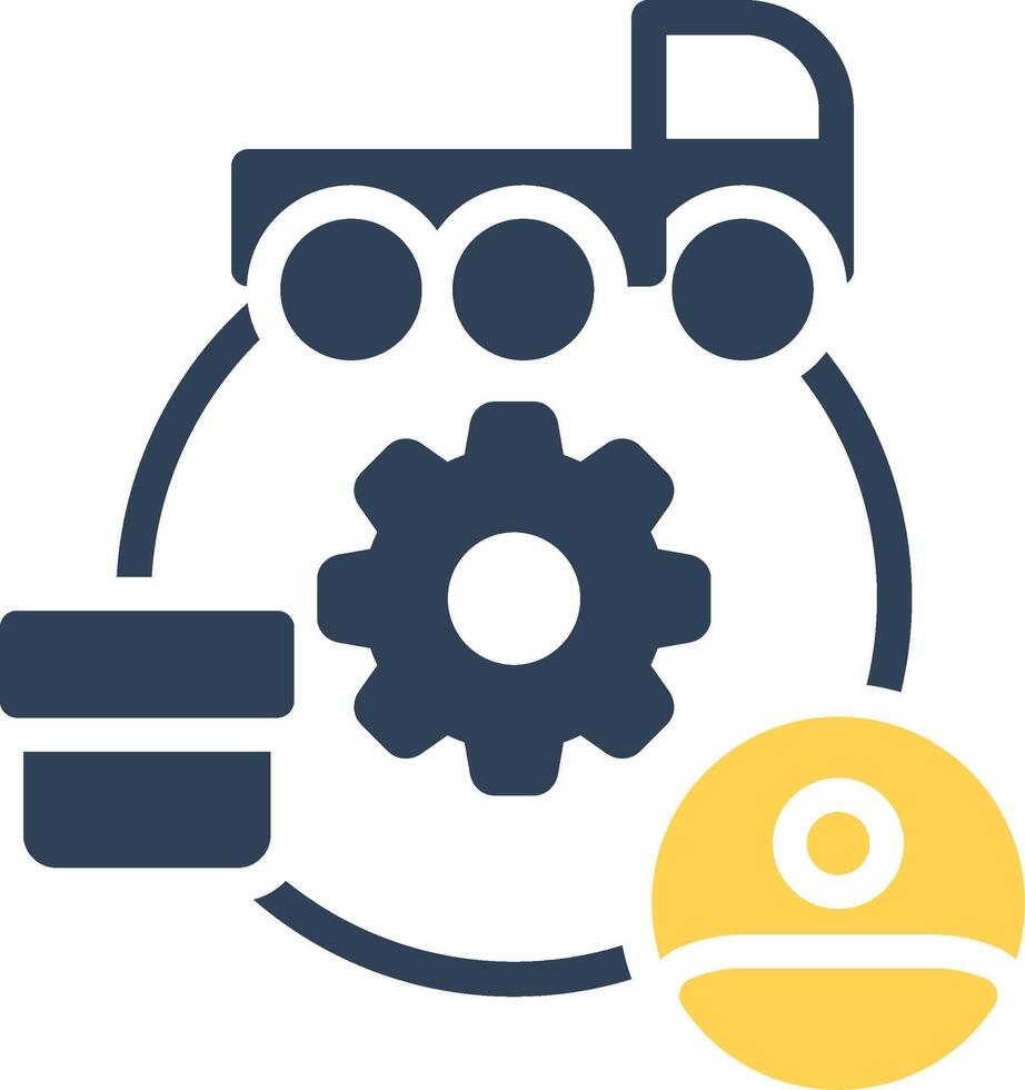 Supply Chain Creative Icon Design vector