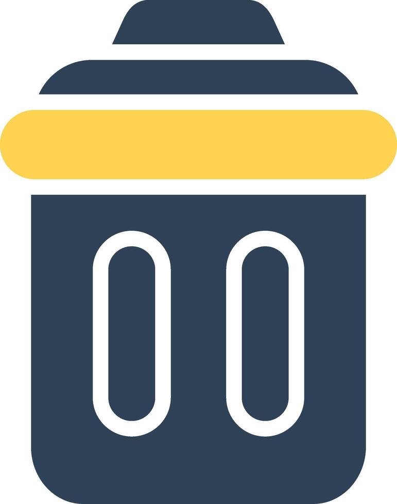 Trash Bin Creative Icon Design vector