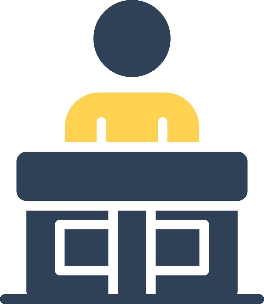 Receptionist Creative Icon Design vector
