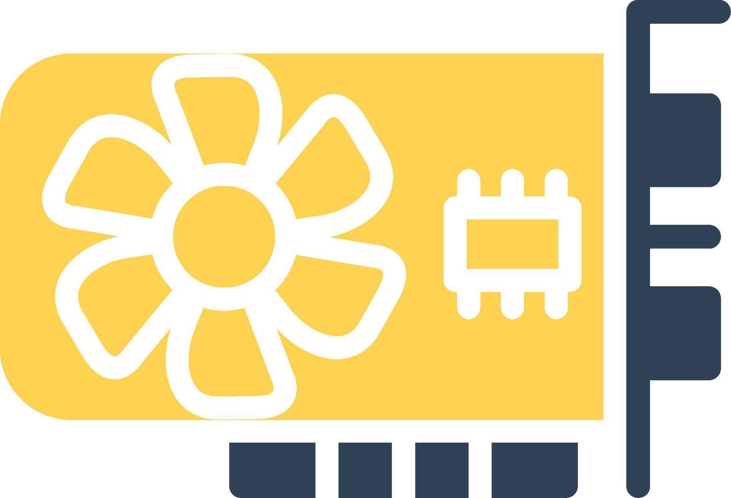 Graphic Card Creative Icon Design vector
