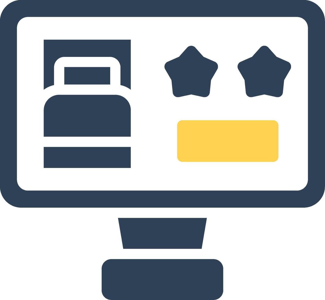 Online Booking Creative Icon Design vector