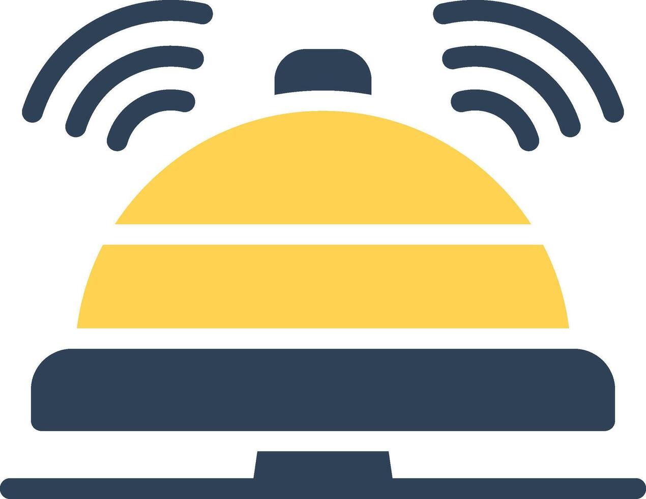 Reception Bell Creative Icon Design vector
