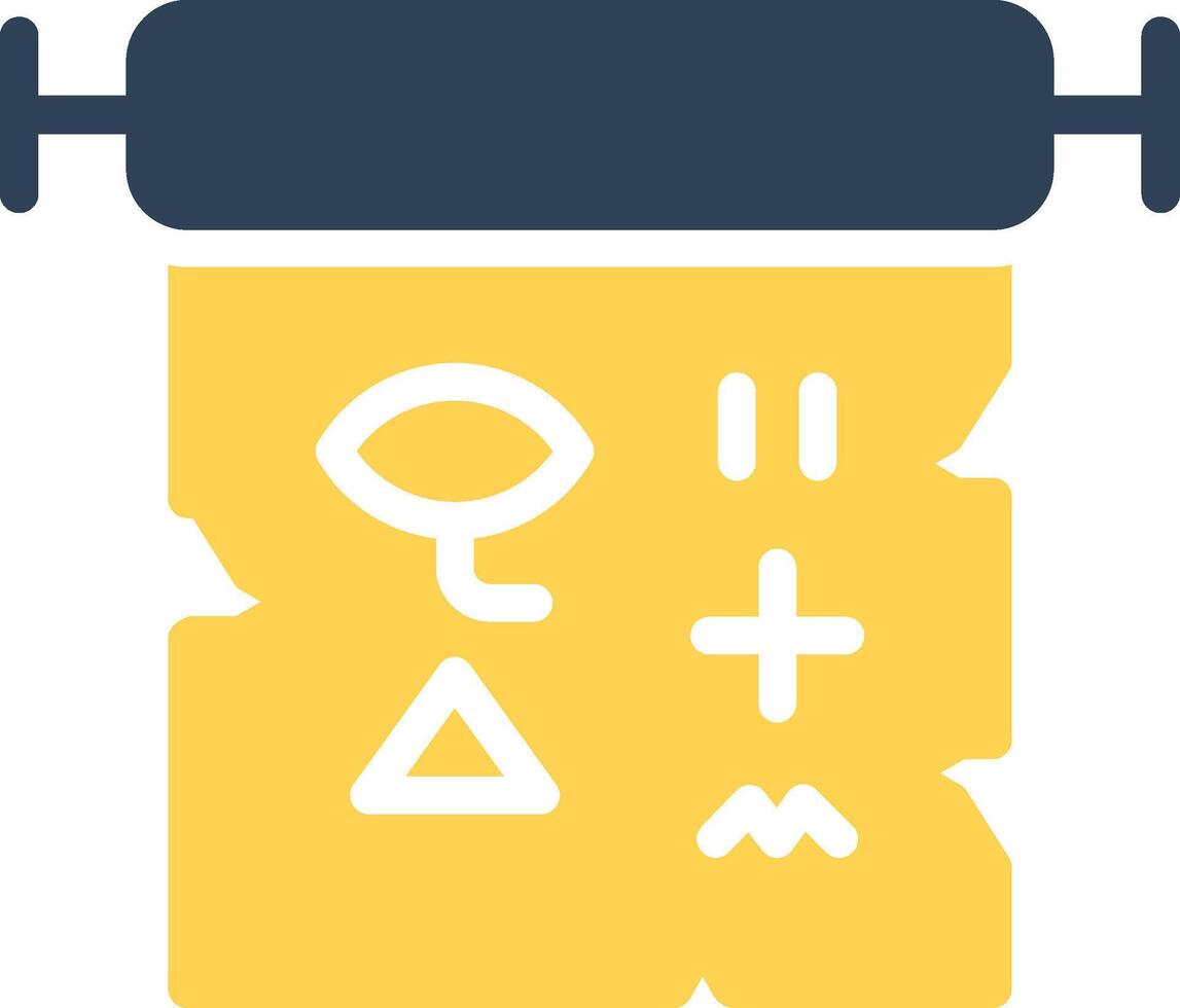 Hieroglyph Creative Icon Design vector