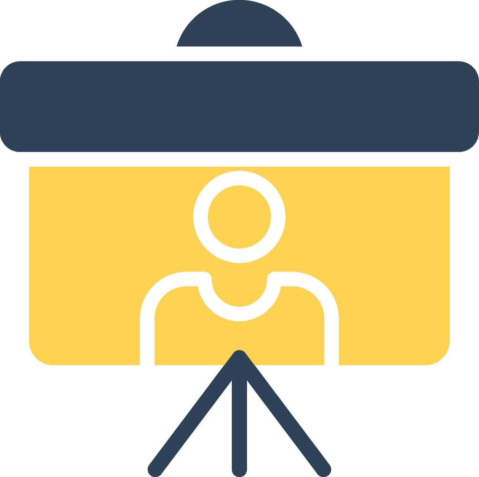 Projector Screen Creative Icon Design vector