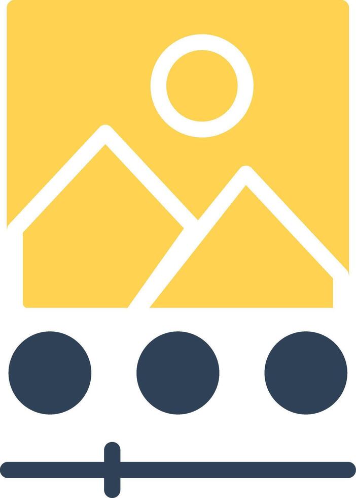 glyph Two Color Design vector