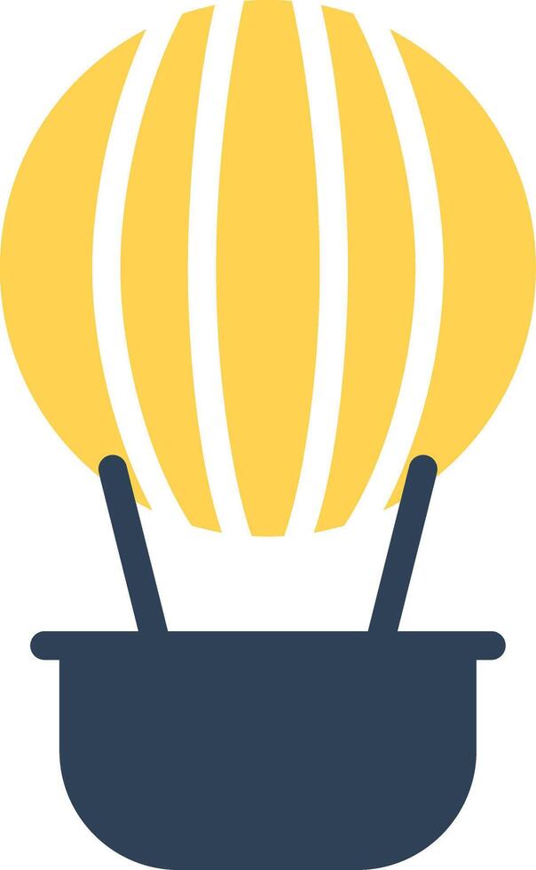 Hot Air Balloon Creative Icon Design vector