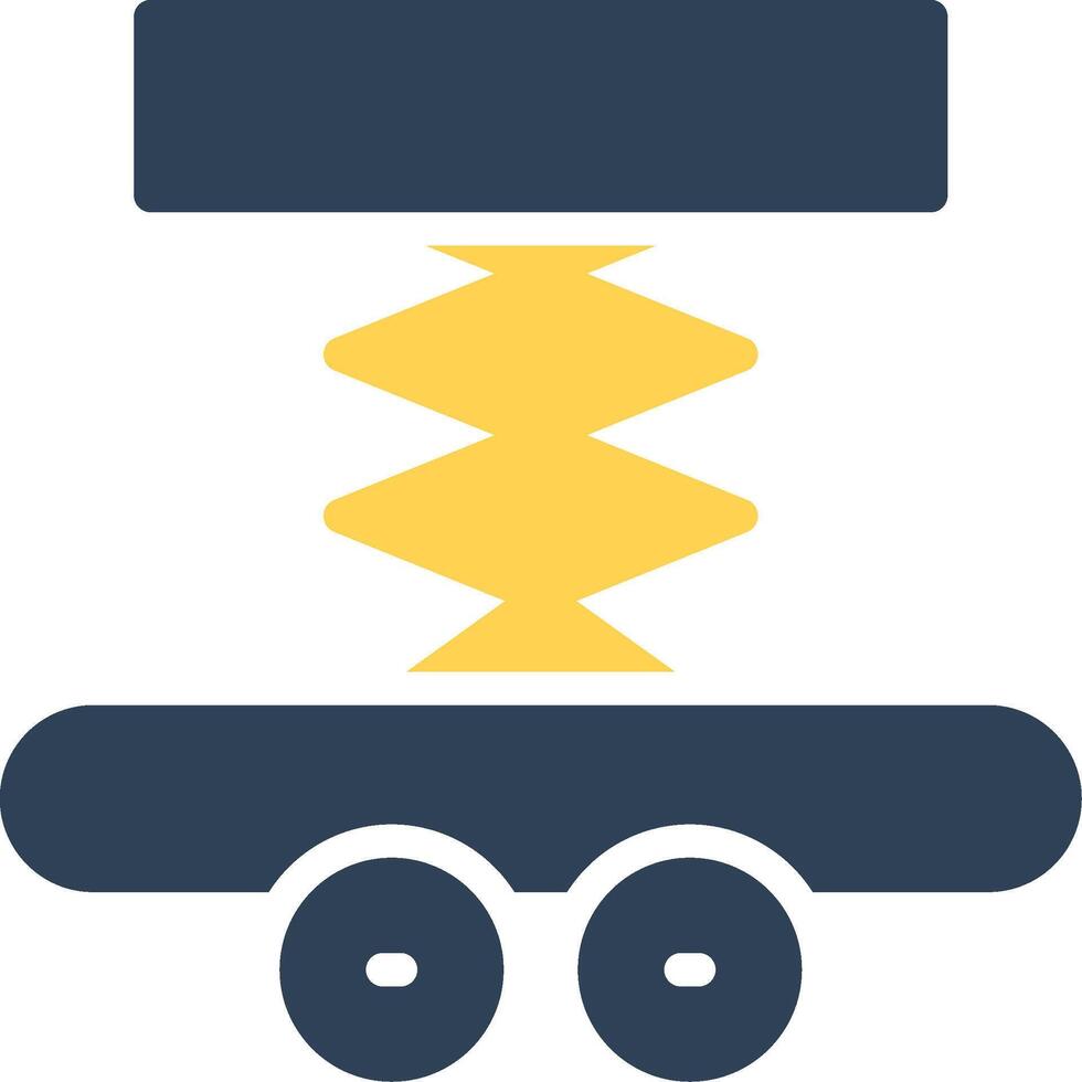 Car Lifter Creative Icon Design vector