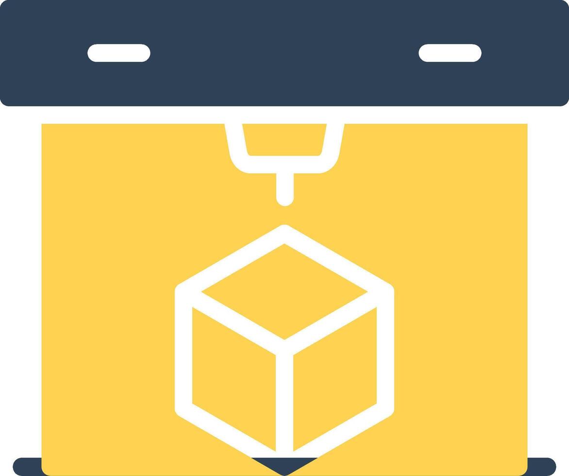 3D Printing Creative Icon Design vector