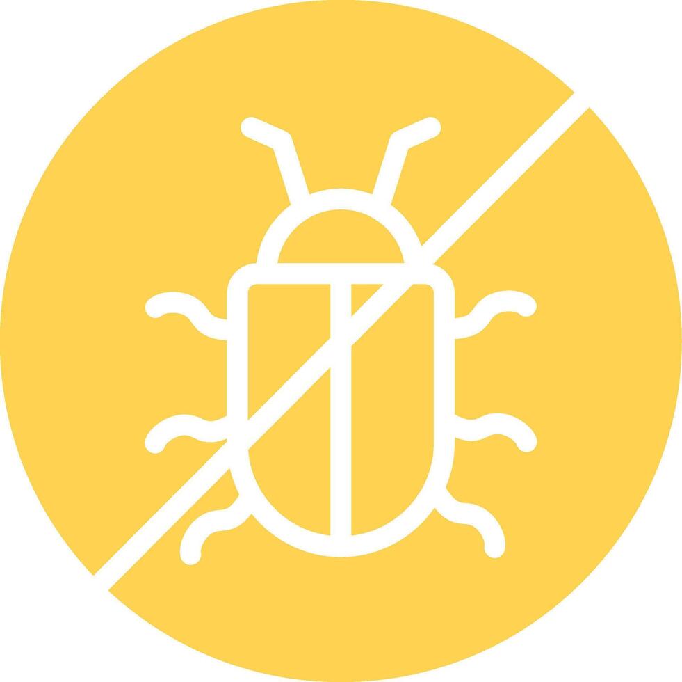 No Bug Creative Icon Design vector