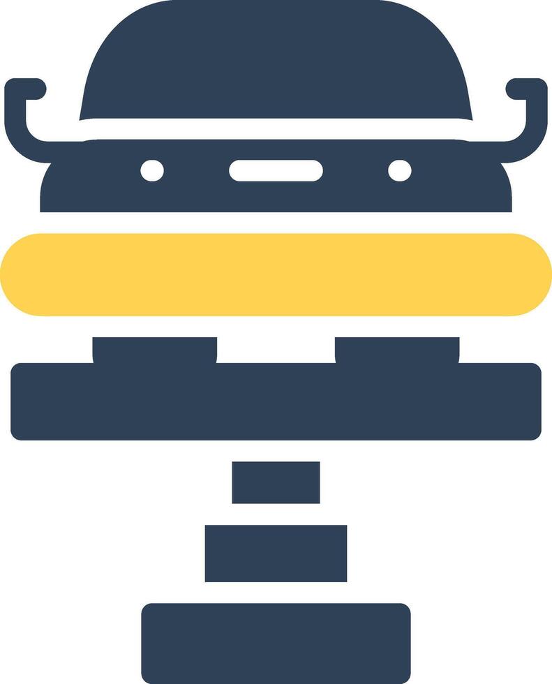 Car Lifter Creative Icon Design vector