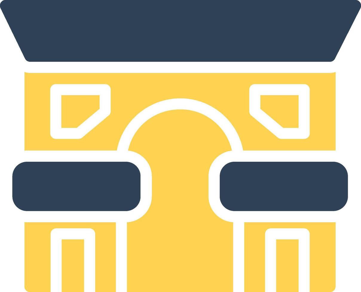 Arc De Triomphe Creative Icon Design vector