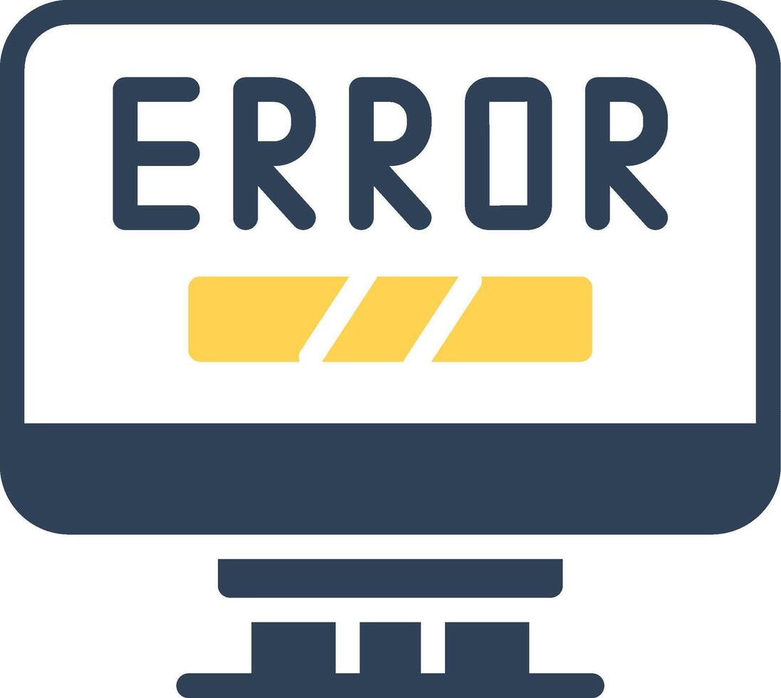 Error Creative Icon Design vector
