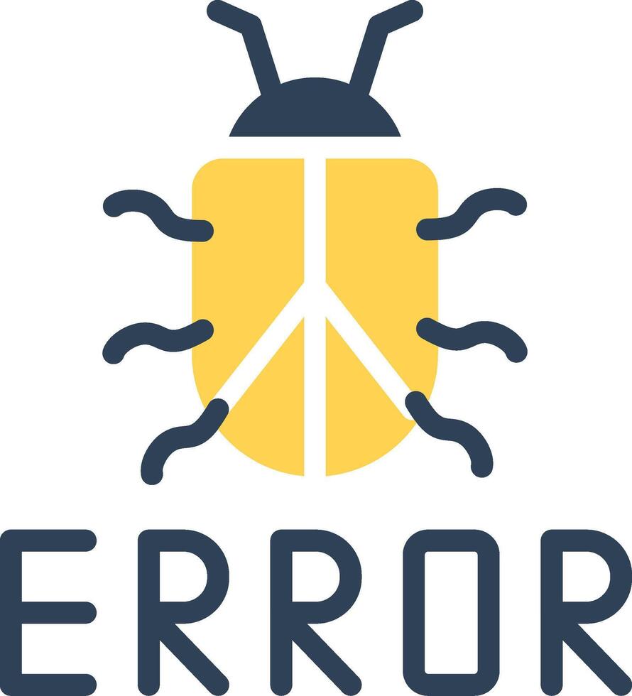 diseño de icono creativo de error vector