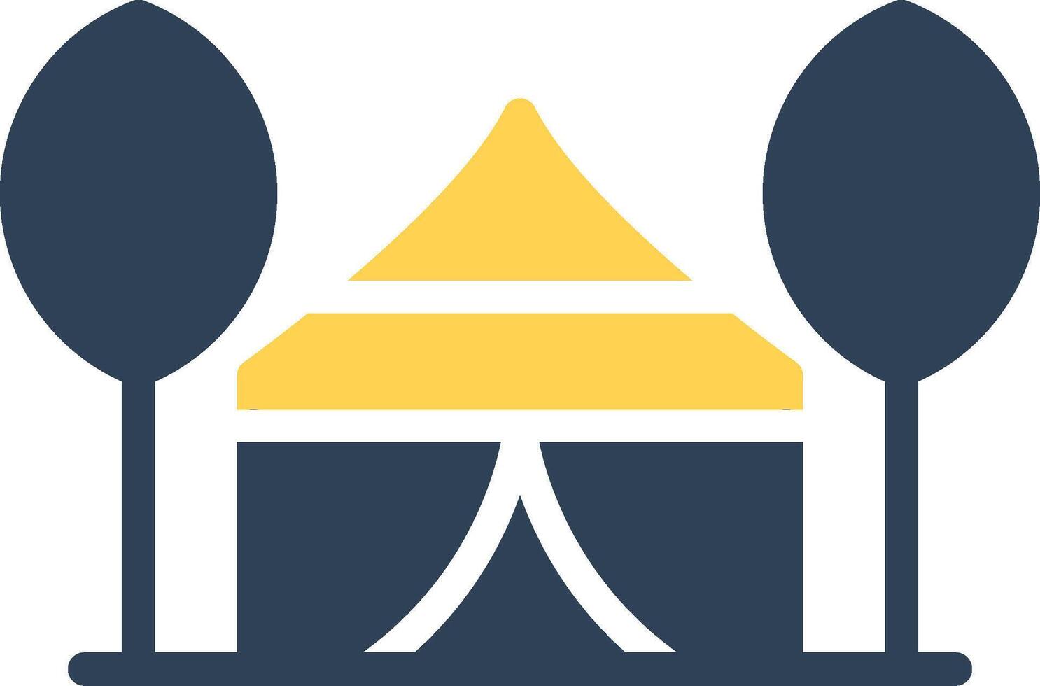 Tent Creative Icon Design vector