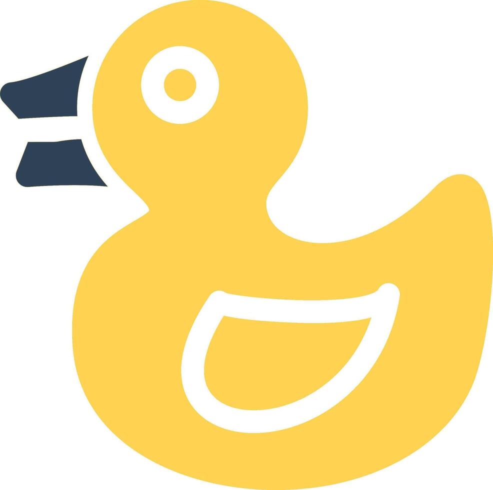 Rubber Duck Creative Icon Design vector