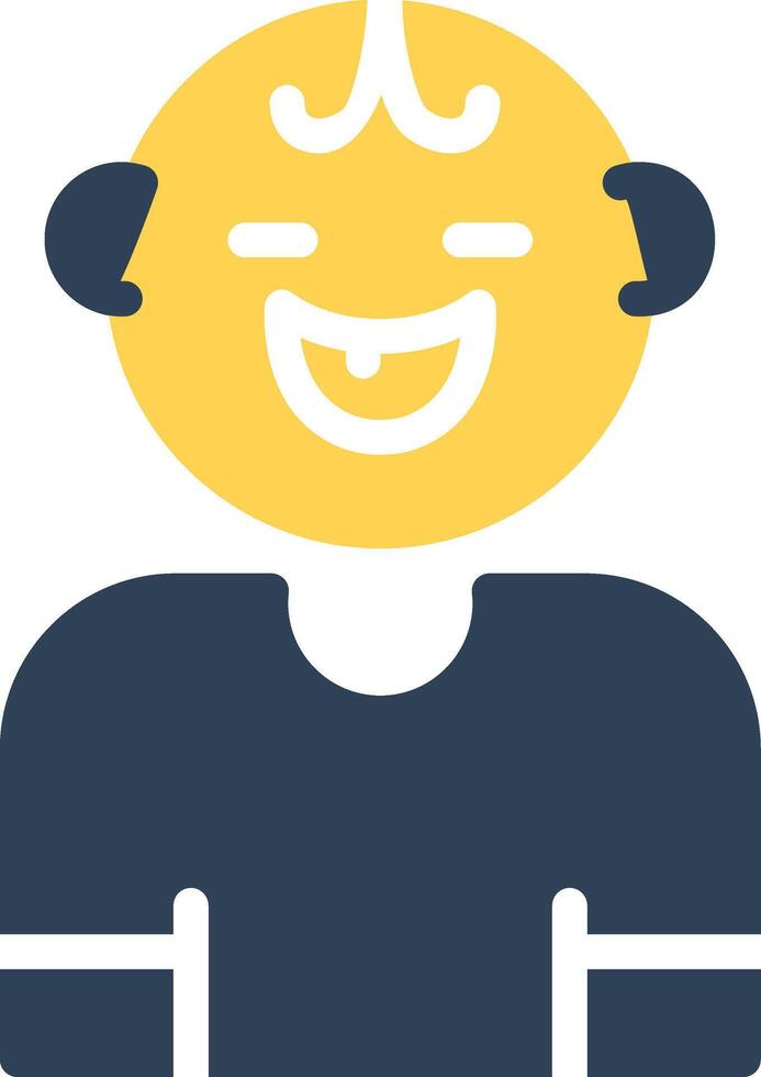 Baby Smile Creative Icon Design vector