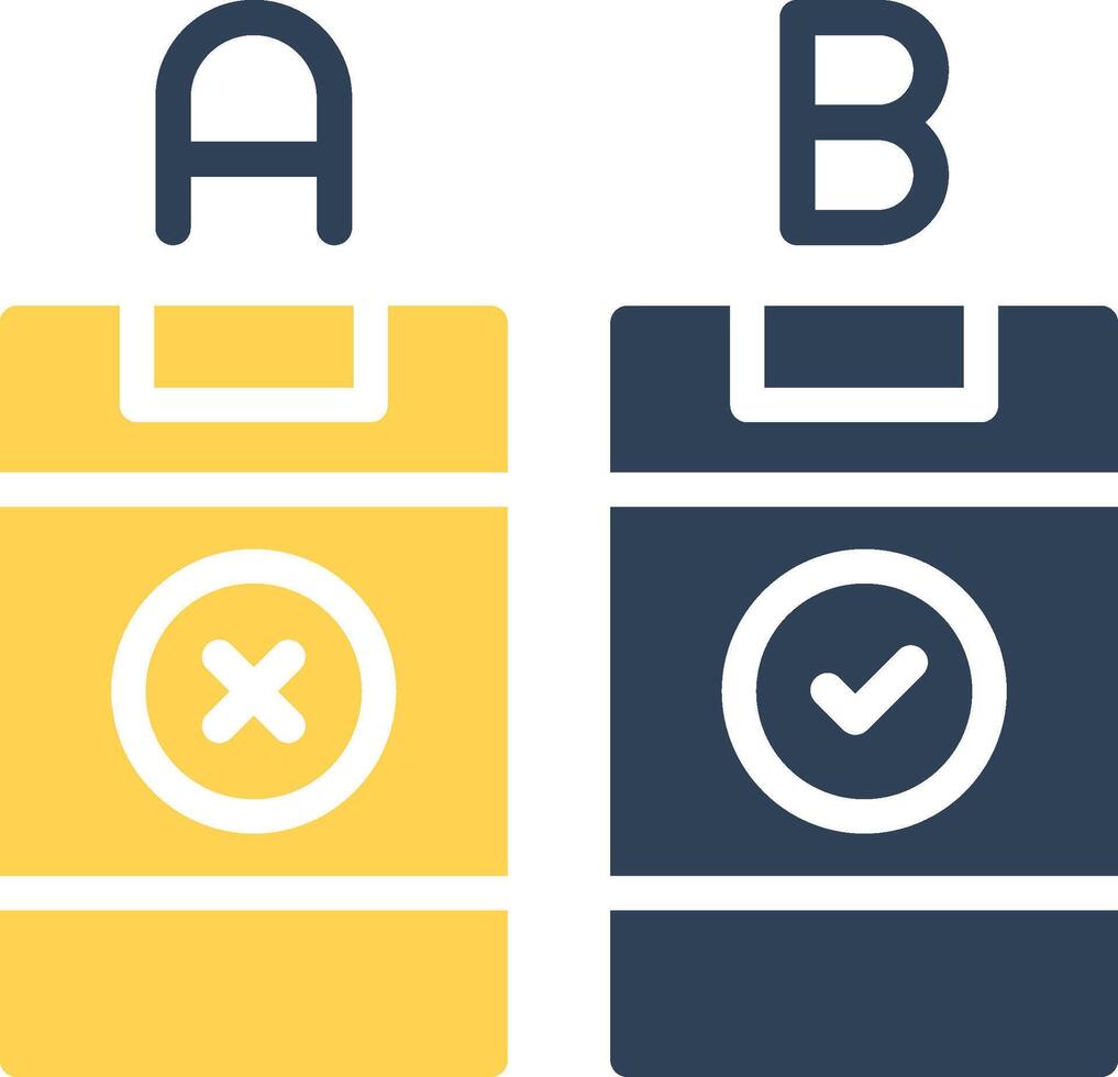 AB Testing Creative Icon Design vector