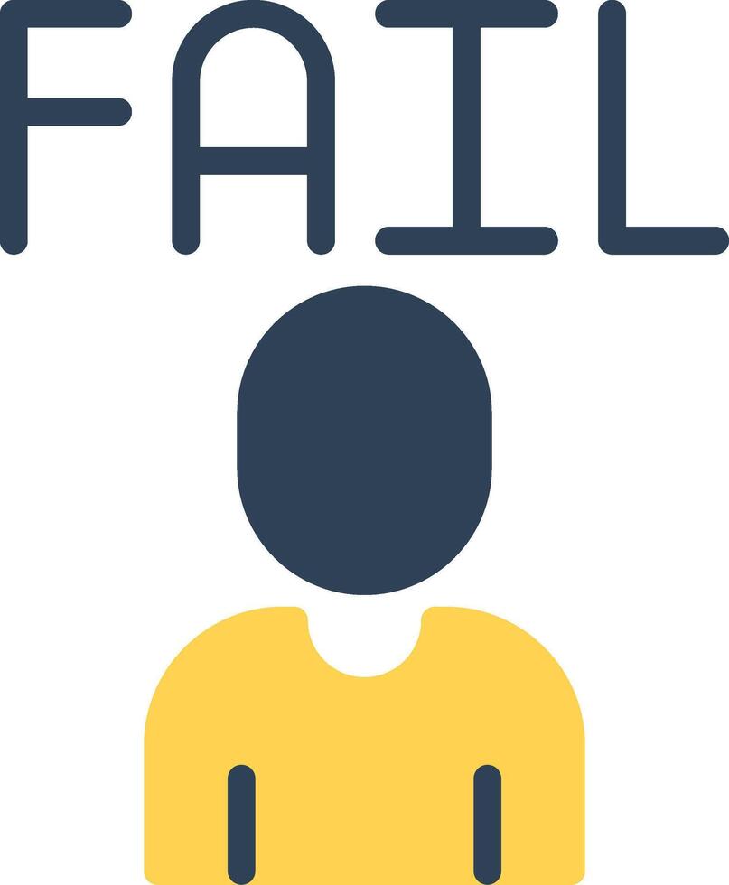 Fail Creative Icon Design vector