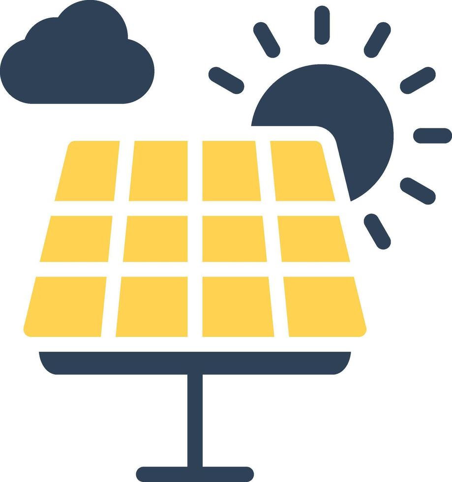 Solar Panel Creative Icon Design vector