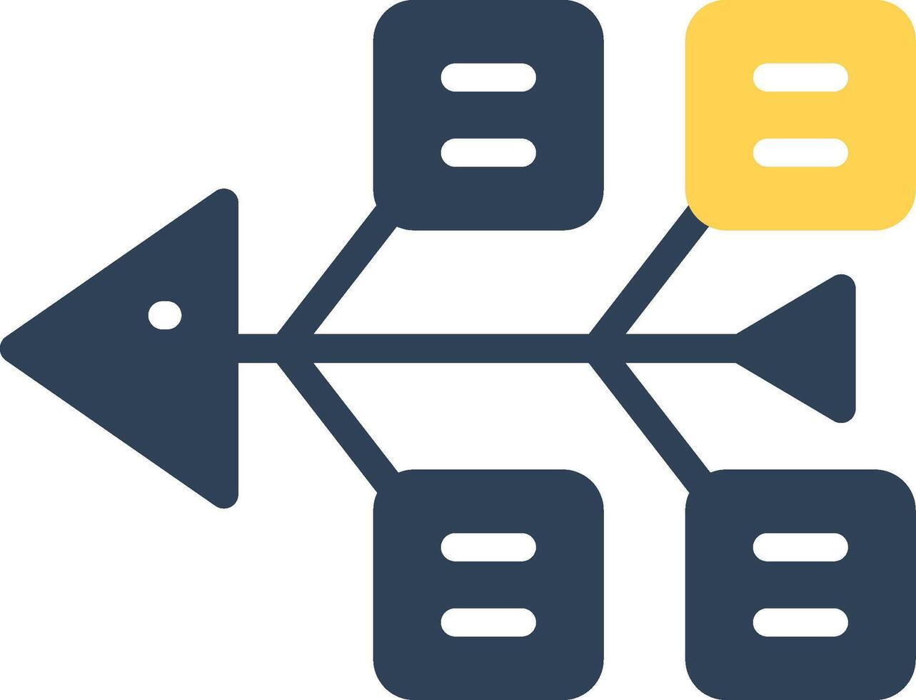 espina diagrama creativo icono diseño vector