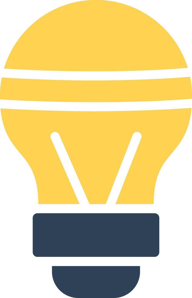 LED Bulb Creative Icon Design vector