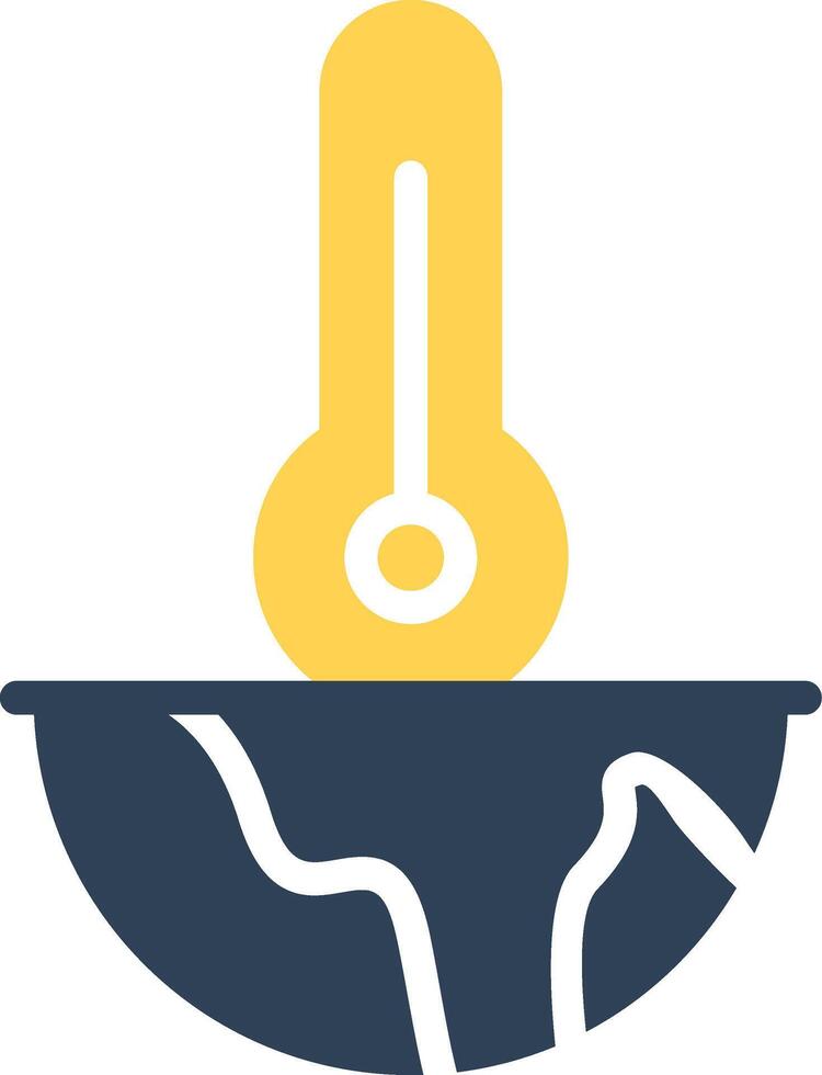 Global Warming Creative Icon Design vector