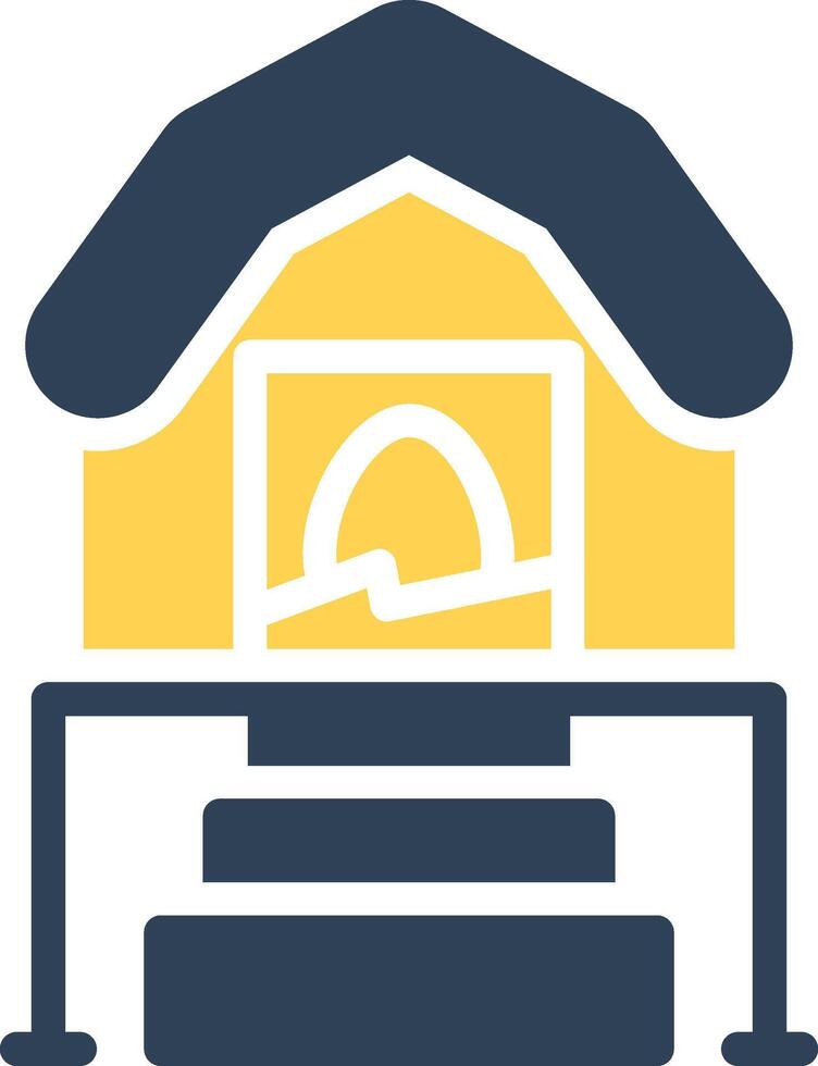 Chicken Coop Creative Icon Design vector