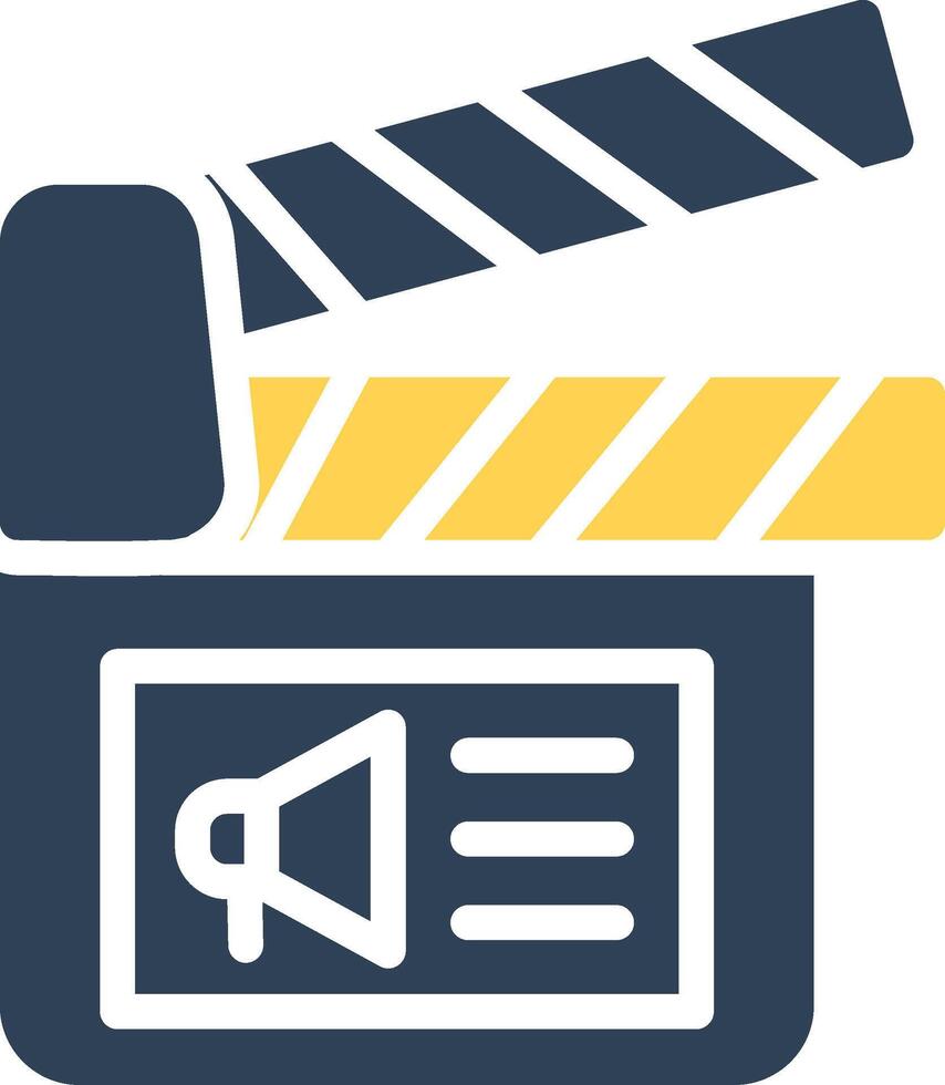 Cinema Ad Creative Icon Design vector