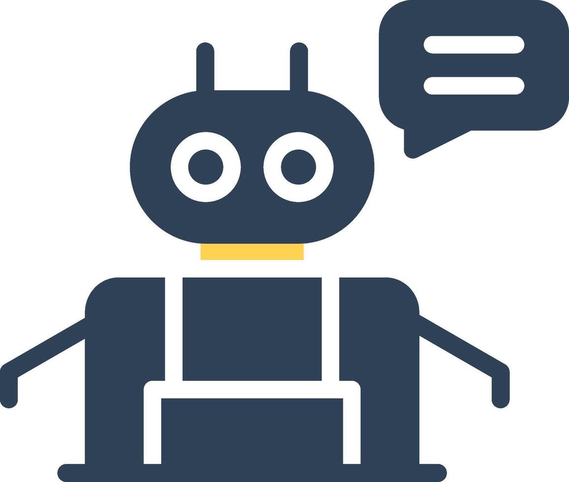 Chatbot Creative Icon Design vector