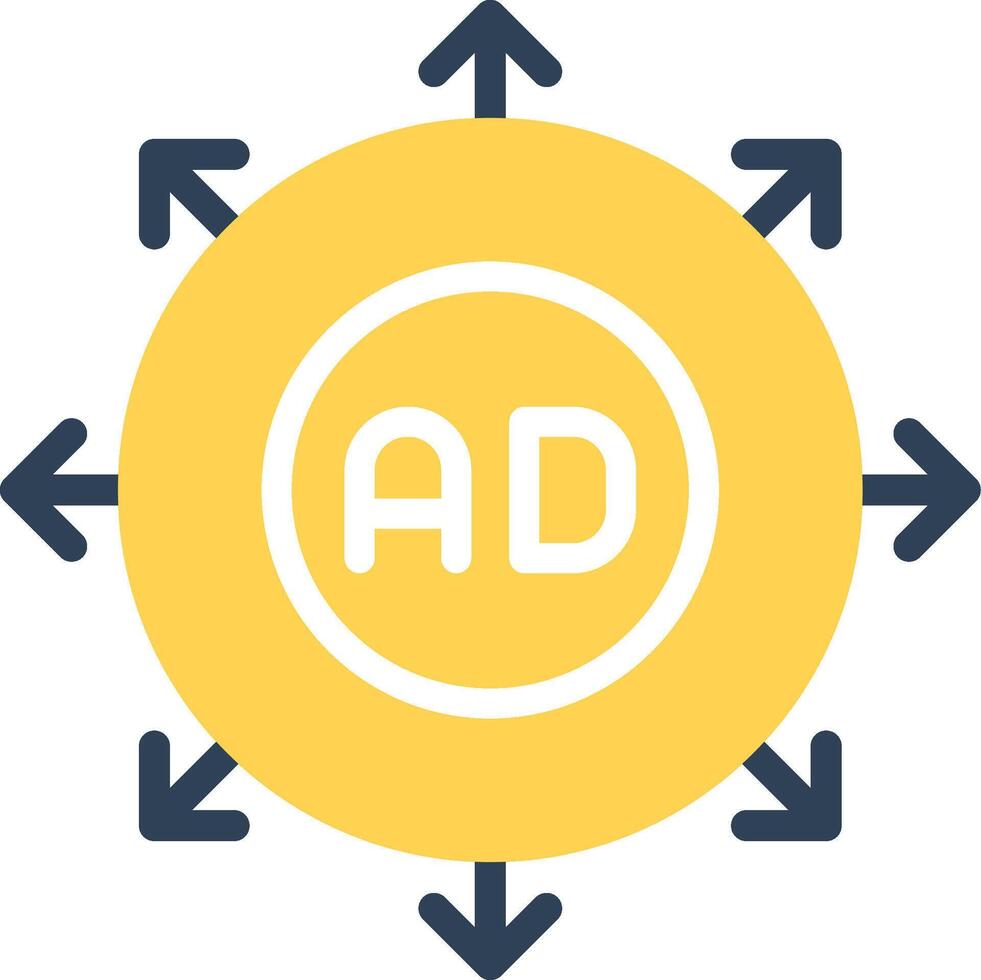 Advertising Submission Creative Icon Design vector