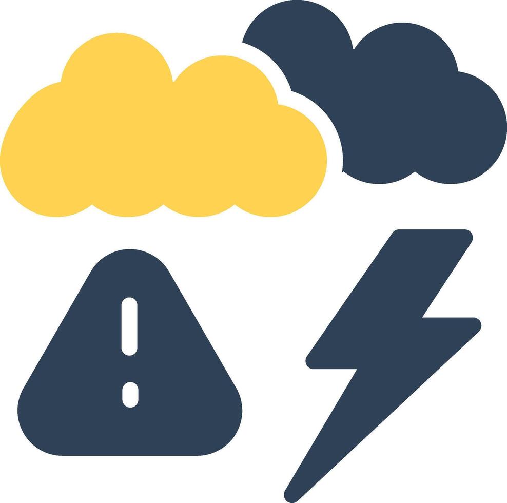 Weather Alert Creative Icon Design vector