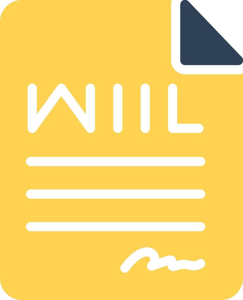 Last Will Creative Icon Design vector