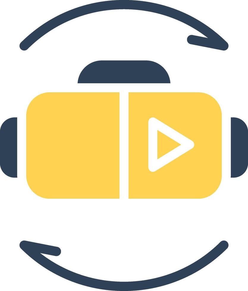 Virtual Reality Creative Icon Design vector