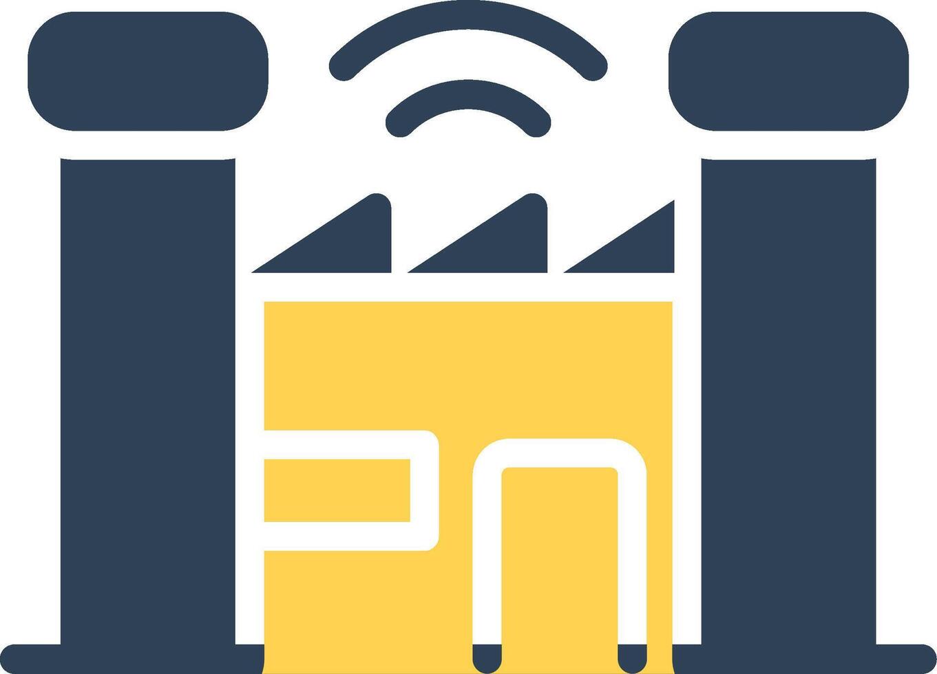 Smart Factory Creative Icon Design vector